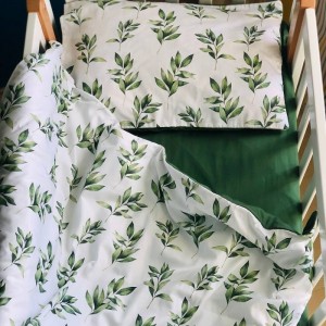 Дитяча постільна білизна в ліжечко Зелені гілочки