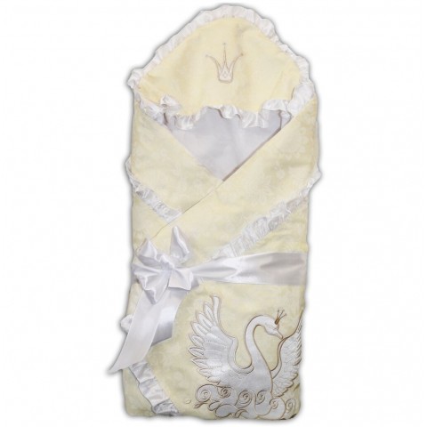 Плед-конверт на виписку "Лебідь"