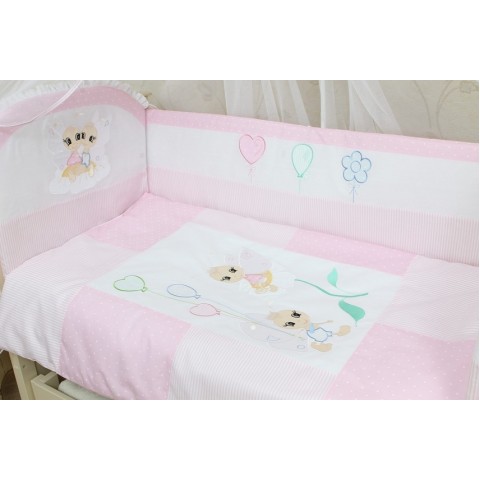 Набір білизни в дитяче ліжко "Бусинка" 3 предмети Набір білизни в дитяче ліжко "Бусинка" 3 предмети