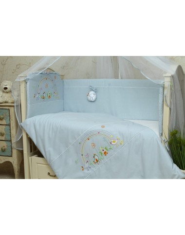Набір білизни в дитяче ліжко "Веселка" 3 предмети Набір білизни в дитяче ліжко "Веселка" 3 предмети