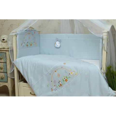 Набір білизни в дитяче ліжко "Веселка" 3 предмети Набір білизни в дитяче ліжко "Веселка" 3 предмети