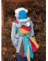 Слінг-шарф Rainbow Wool 40% вовни Luna Dream
