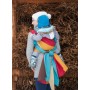 Слінг-шарф Rainbow Wool 40% вовни Luna Dream