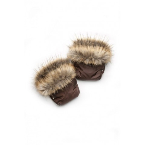 Муфта для рук з хутром чорнобурка