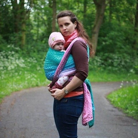 Слінг-шарф YARO SLINGS Braid Spring Sunrise Grad Repreve
