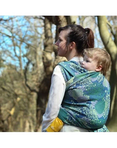 Слінг-шарф Yaro Slings Chrys Ultra Green Lilac Sand Tencel
