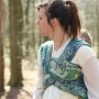 Слінг-шарф Yaro Slings Chrys Ultra Green Lilac Sand Tencel