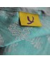 Слінг-шарф Yaro Slings Ukrainian Hearts Silver Aqua Glossy
