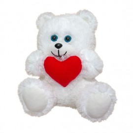 М'яка іграшка Ведмедик з серцем (травка)