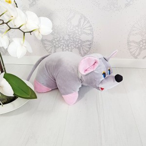 Декоративна подушка трансформер Мишка